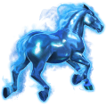 den guddommelige hest blå hyperkæmpe