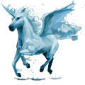 bevinget enhjørningepony  vandelement