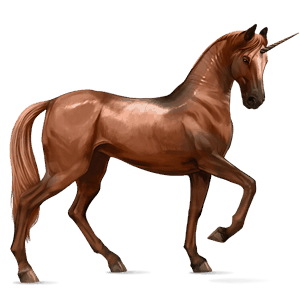 rideenhjørning trakehner rød
