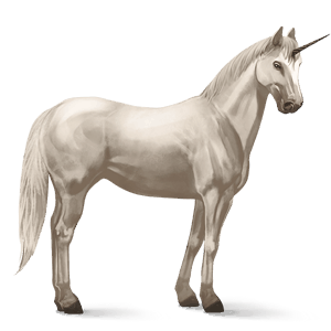 rideenhjørning paint horse brun tobiano
