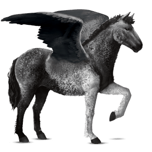 ridepegasus mustang lysegrå
