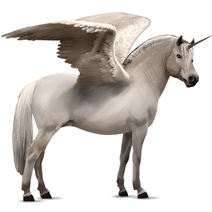 bevinget enhjørningepony  brunblak