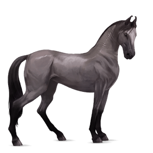 ridehest tennessee walker leverrød
