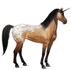 rideenhjørning camargue lysegrå