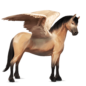 pegasuspony welsh leverrød med lys man og hale