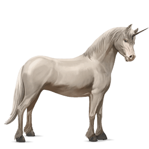 enhjørningepony connemara rød med lys man og hale