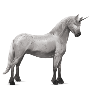 enhjørningepony lysegrå