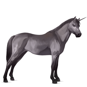 enhjørningepony musegrå
