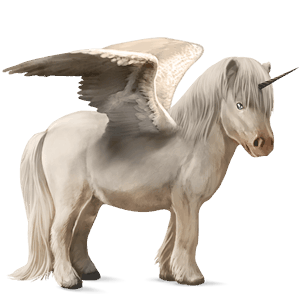 bevinget enhjørningepony  brun