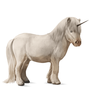enhjørningepony rød