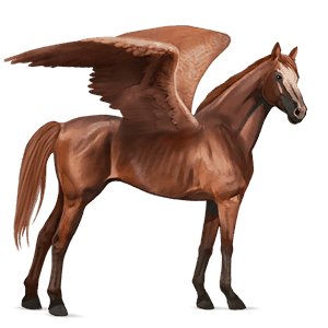ridepegasus engelsk fuldblod rød