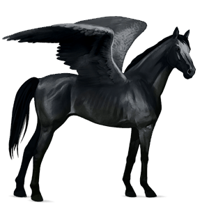 ridepegasus engelsk fuldblod mørkebrun