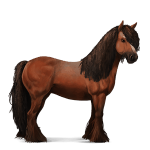 ridehest paint horse kirsebærbrun tobiano