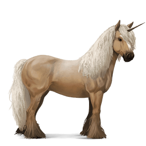 rideenhjørning palomino