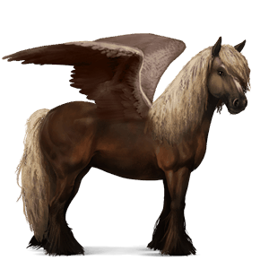 ridepegasus andalusier kirsebærbrun