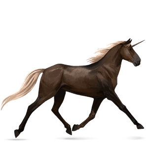 rideenhjørning mustang sort