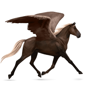 ridepegasus mustang kirsebærbrun