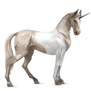 rideenhjørning palomino tobiano