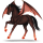 ridehest dæmonisk engel