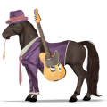 pony shetlandspony kirsebærbrun