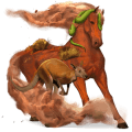ridehest marwari mørkebrun