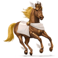 ridehest paint horse leverrød tobiano