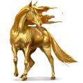 den guddommelige hest guld