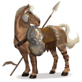 ridehest paint horse leverrød overo
