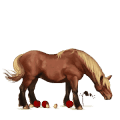 ridehest tennessee walker leverrød