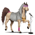 ridehest andalusier lysegrå