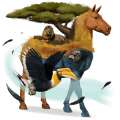 enhjørningepony sort