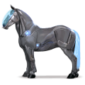 pony newfoundlænder kirsebærbrun