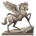 den guddommelige hest skulptur