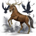 ridehest tennessee walker rød