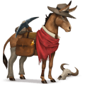 vandrende hest western