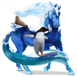 bevinget rideenhjørning araber sort