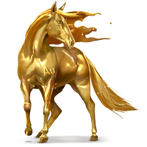 den guddommelige hest guld